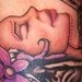 Tattoos - womam w/flowers - 48397